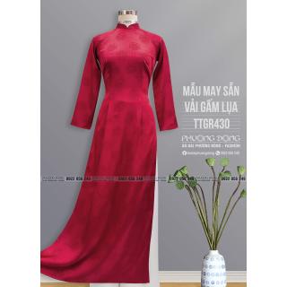 Áo Dài Truyền Thống Gấm Lụa TTGR430